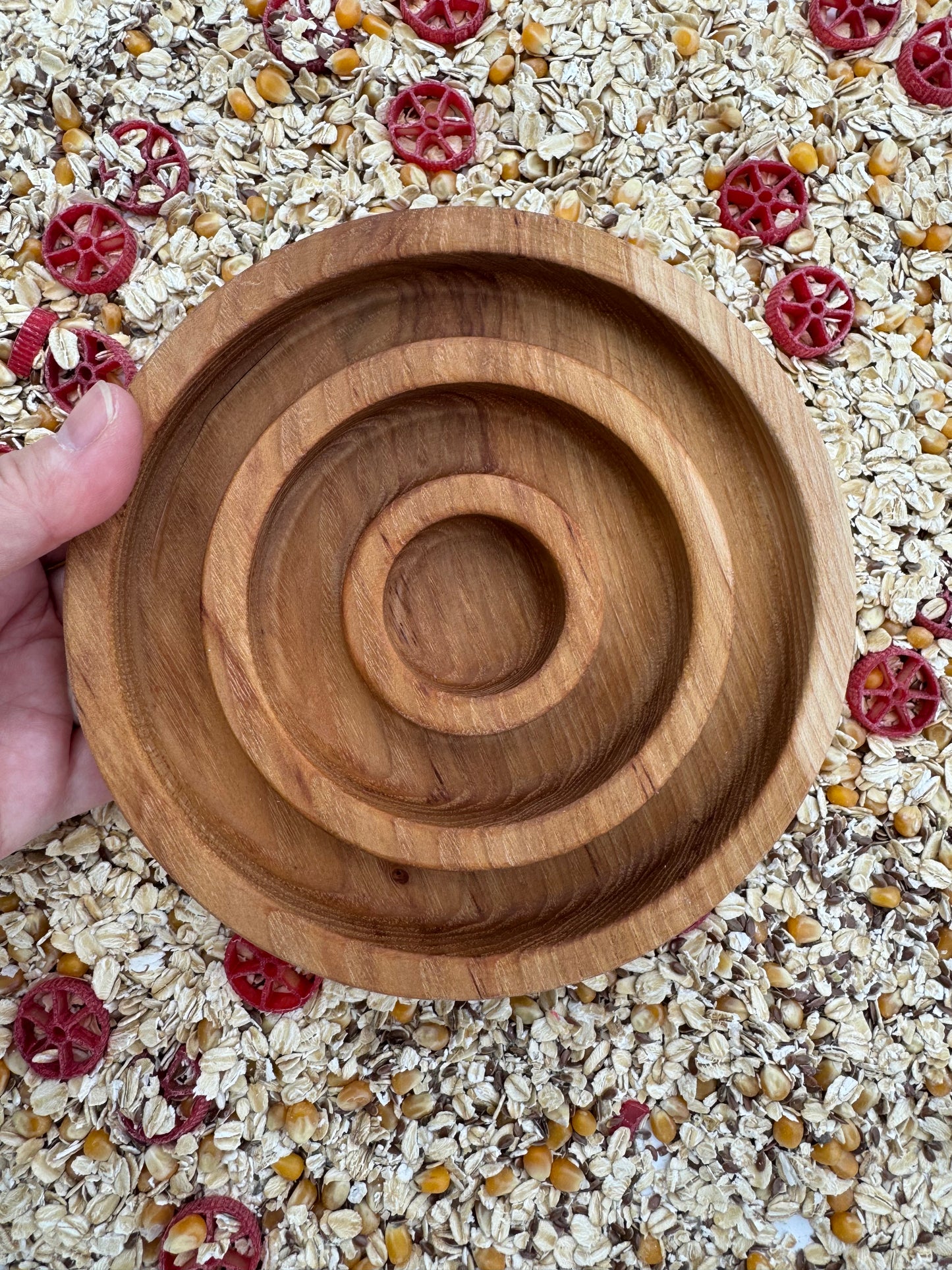 Wooden Crop Circle Tray