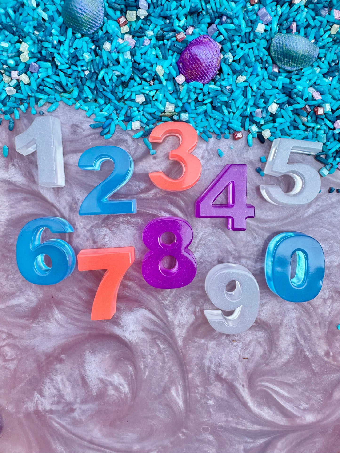 Iridescent Number Counters
