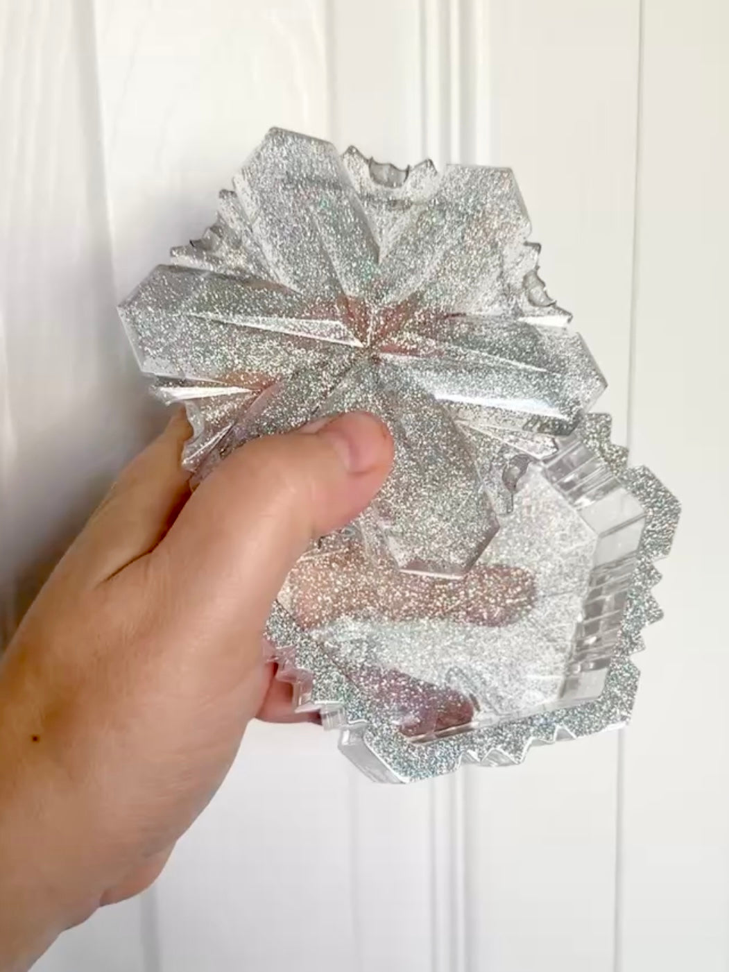 Resin Snowflake Container