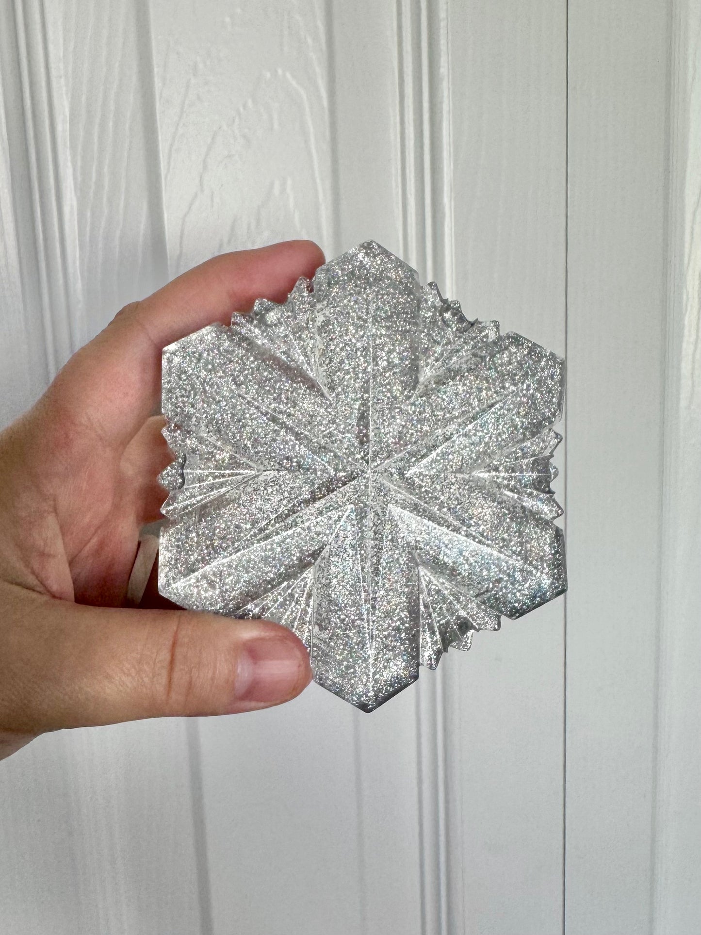 Resin Snowflake Container