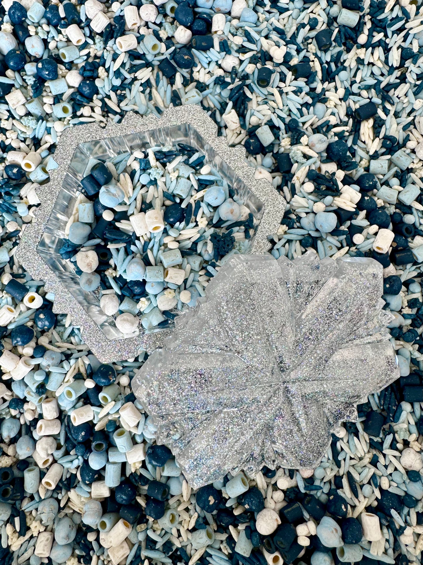 Resin Snowflake Container