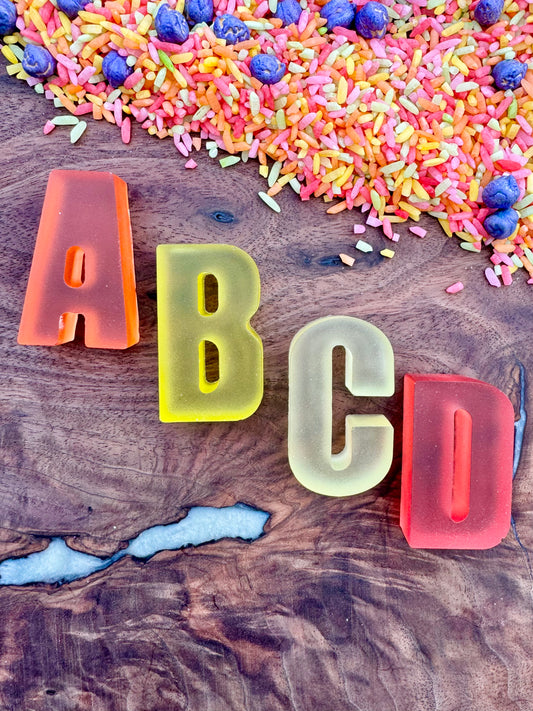 Fruit Salad Resin Alphabet