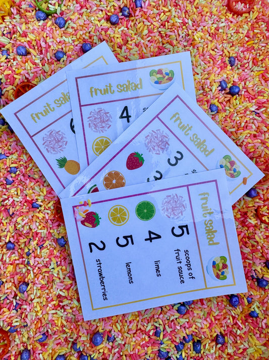 Fruit Salad 4 Pack Recipe Cards