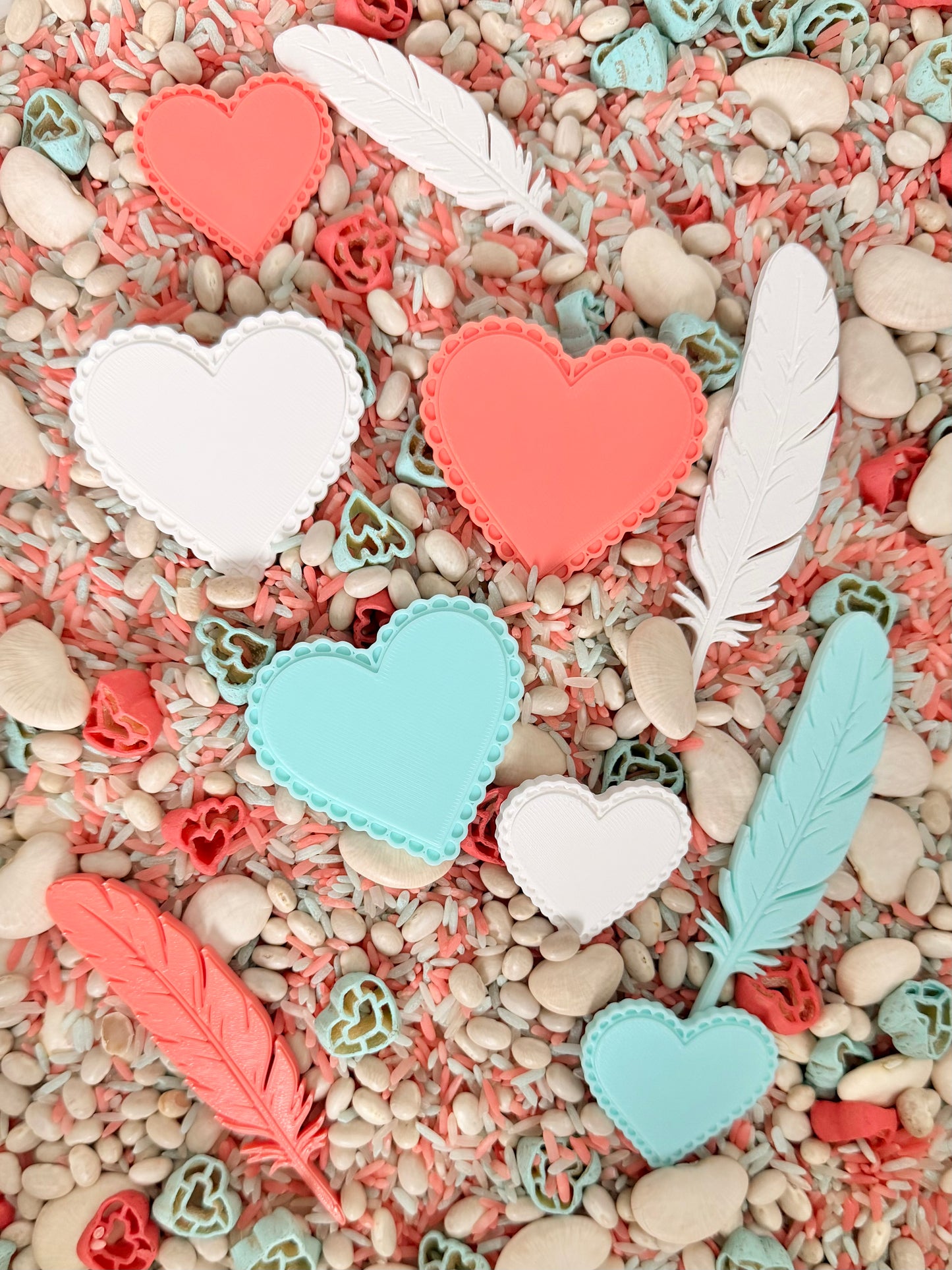 Hearts & Feathers Loose Pack