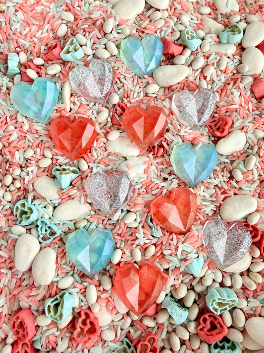 Resin Heart Loose Pieces