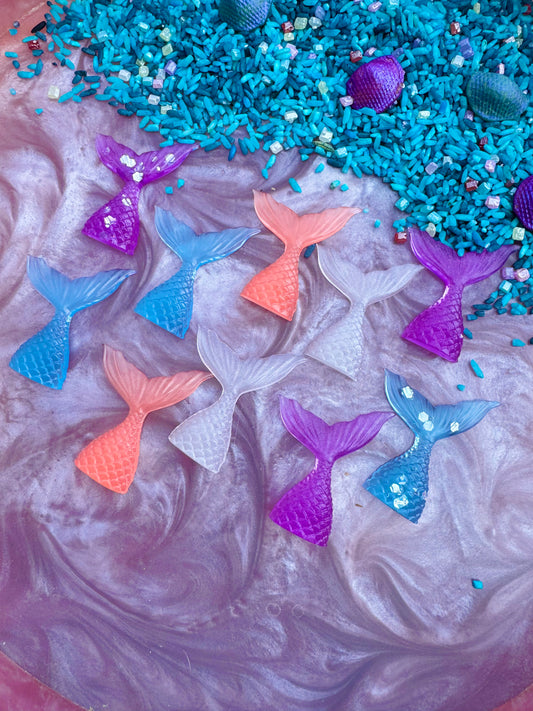 Iridescent Tails Resin Counters
