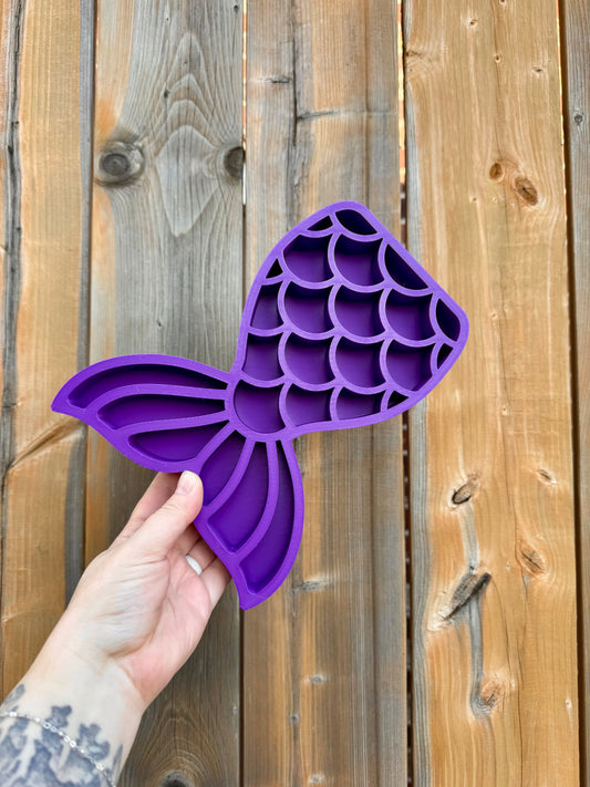 Custom Purple Mermaid Tail Tray