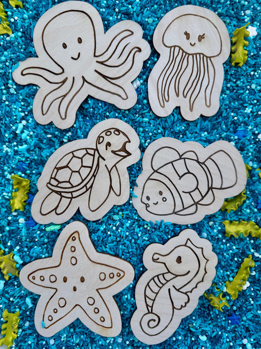 Wooden Sea Creatures