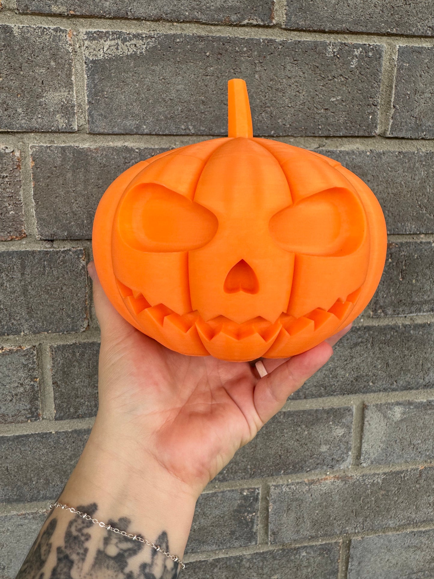 Medium Pumpkin Jack-O-Lantern Container