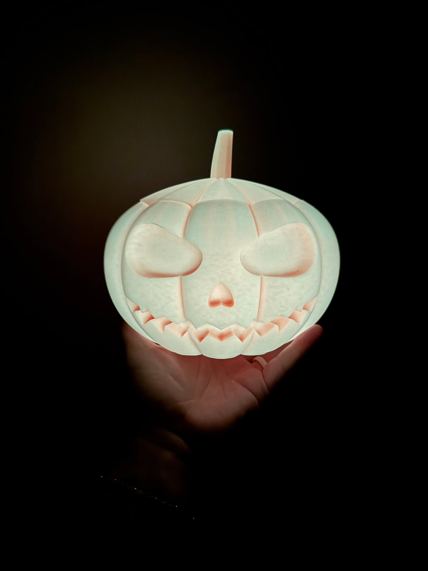 Medium Pumpkin Jack-O-Lantern Container