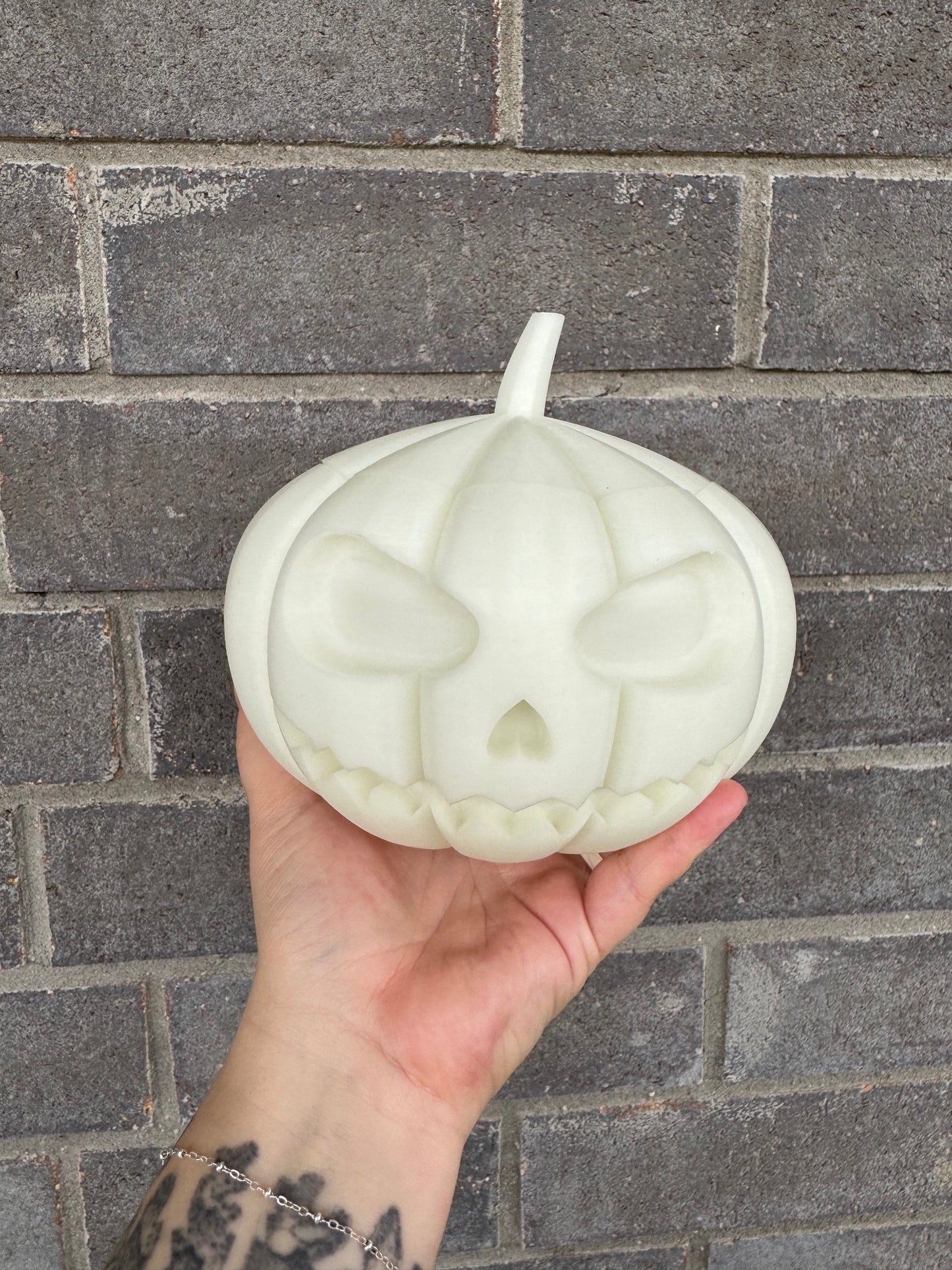 Medium Pumpkin Jack-O-Lantern Container