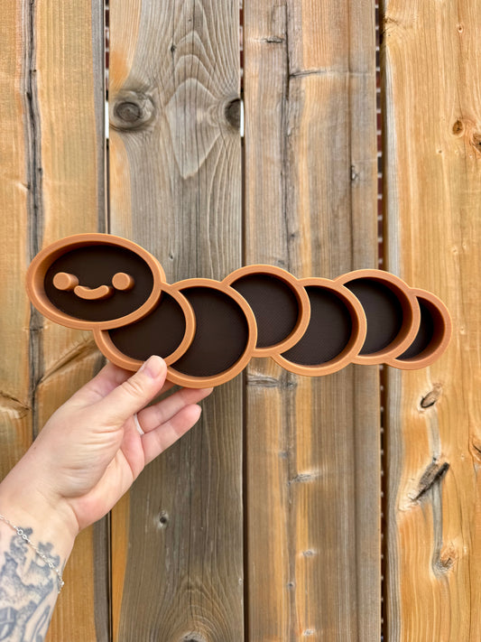 Worm Tray - Dark Brown